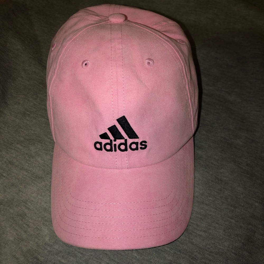 Faux Suede Adidas Baseball Cap